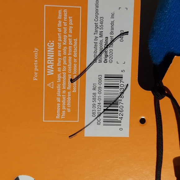 COPY - Delivery Pet Halloween Costume size Medium 2 pc Vest + Hat - Picture 6 of 7